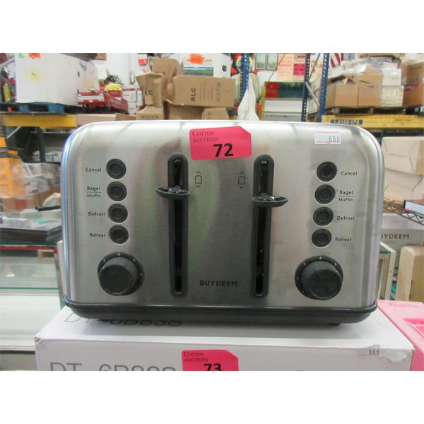 New 4 Slice Electric Toaster - Stainless Steel 