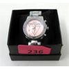 Image 2 : New Guess Watch - Pink Face & Silver-Tone Strap 