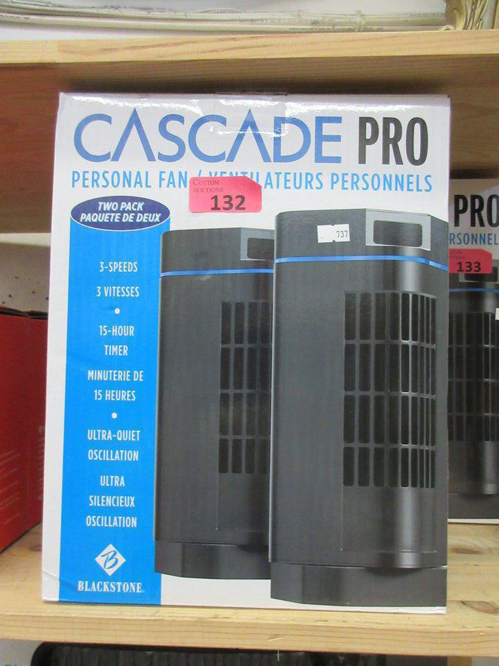 Cascade Box Fans Twin Pack of Cascade Pro Personal Fans