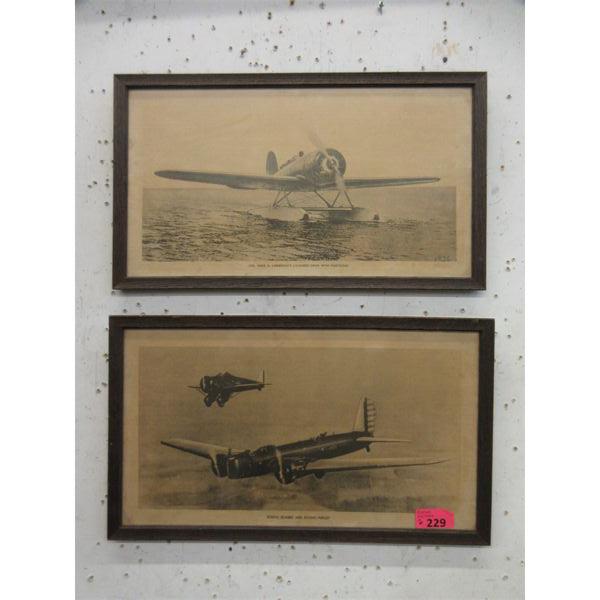 2 Vintage Lockheed & Boeing Prints