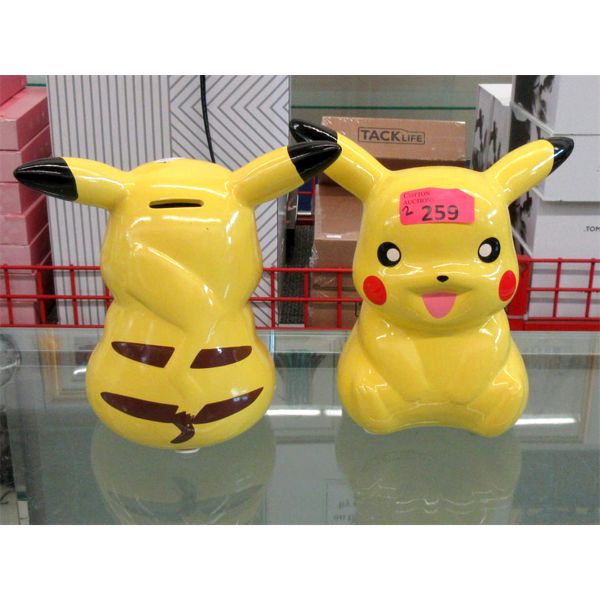 2 F-A-B Starpoint Ceramic Pokemon Coin Banks