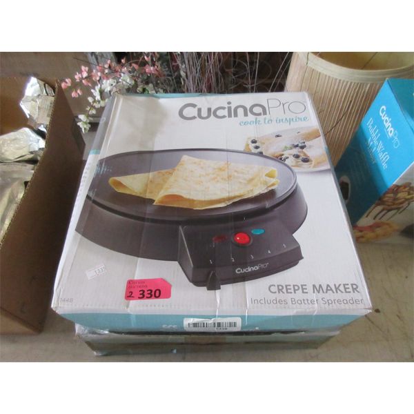 2 Cucina Pro Electric Crepe Makers