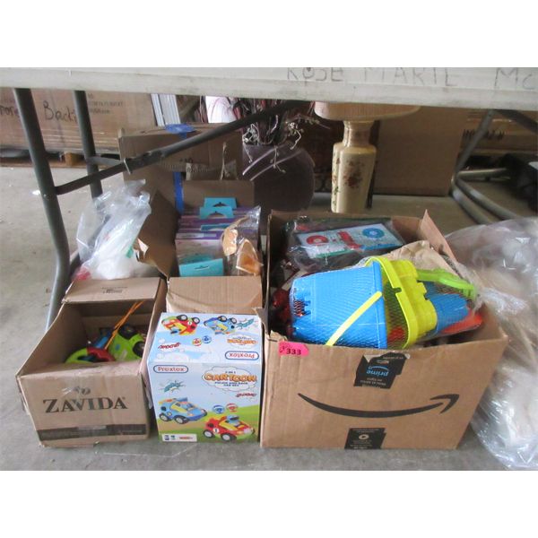 6+ Boxes & Pieces of Toys & Holiday Goods