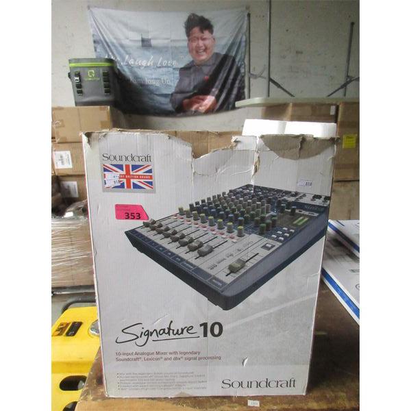 Soundcraft Signature 10 Analog Mixer