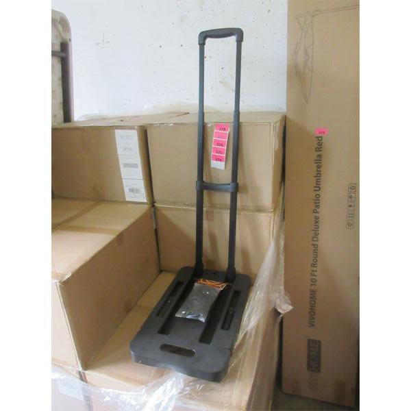 New 6 Wheel Handcart with Luggage Straps