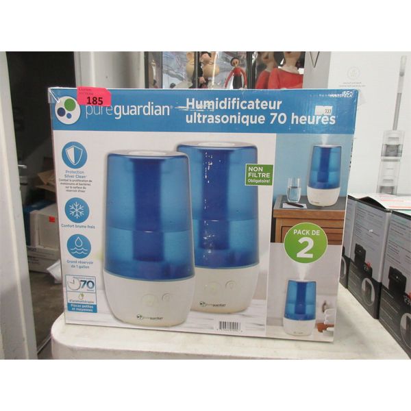 Twin Pack of pureguardian Ultrasonic Humidifiers