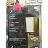 Image 1 : Pack of 4 Solar Post Accent Lights - Black Finish