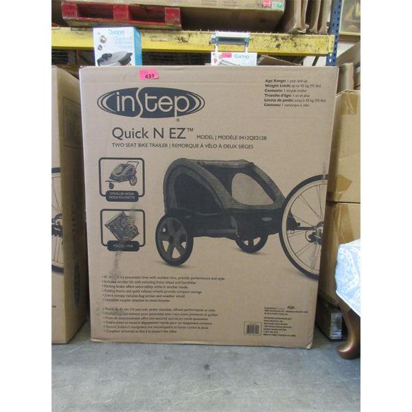 New InStep Two Seat Bike Trailer / Stroller