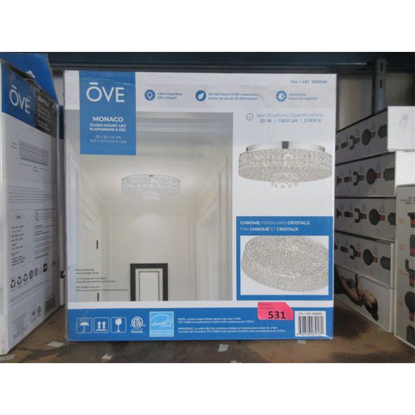 Ove Monaco Flush Mount LED Ceiling Light