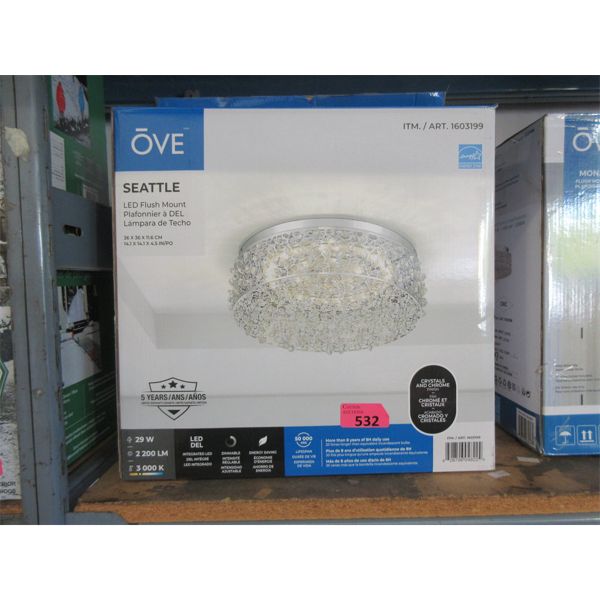 Ove Seattle Flush Mount LED Ceiling Light