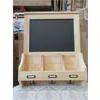 Image 1 : 2 New Wood Chalkboard Kitchen Organizers