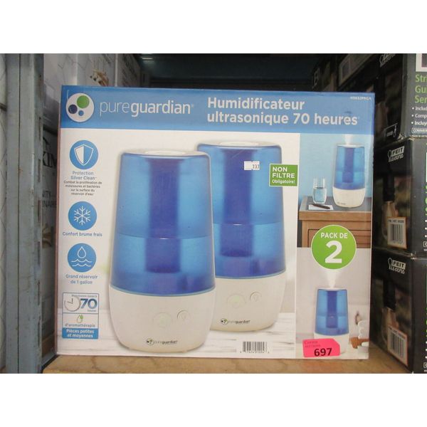 Pureguardian 1 Gallon Humidifier 2 Pack 