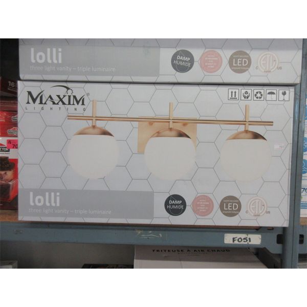 Maxim Lighting  lolli  Three Light Vanity