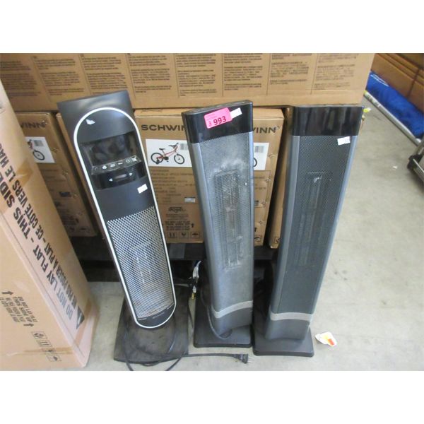 3 Oscillating Tower Heaters - Store Returns