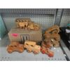 Image 1 : 9 Assorted Wood Toy Vehicles 