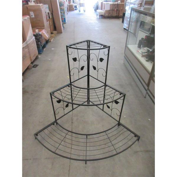 New Metal Corner Plant Rack - 32  D x 42  W x 34  T.