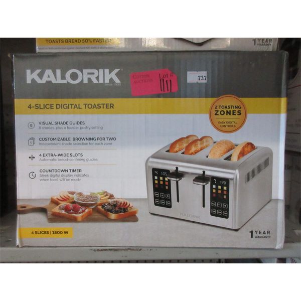 Kalorik 4-Slice Digital Toaster