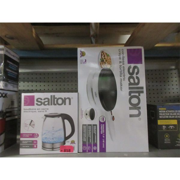 2 Salton Small Kitchen Appliances 