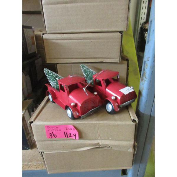 36 New 2 Packs of Metal Truck w/ Tree Ornaments