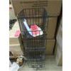 Image 1 : 2 New 4-Tier Metal Stacking Fruit Baskets on Casters