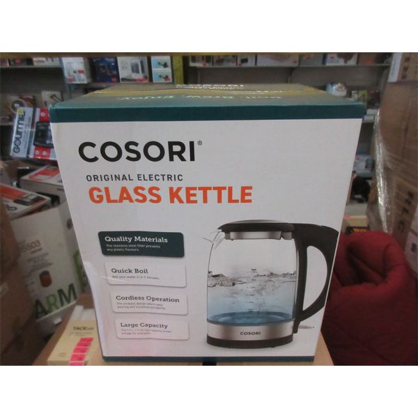 New Cosori 1.7 L Glass Electric Kettle