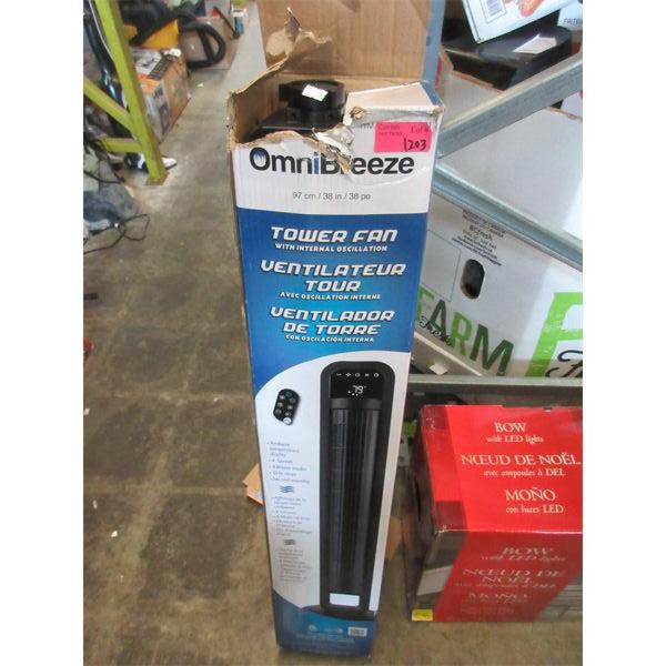 Omni Breeze Tower Fan - Open Box