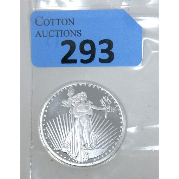 1 Oz .999 Silver Saint Gaudens Round 