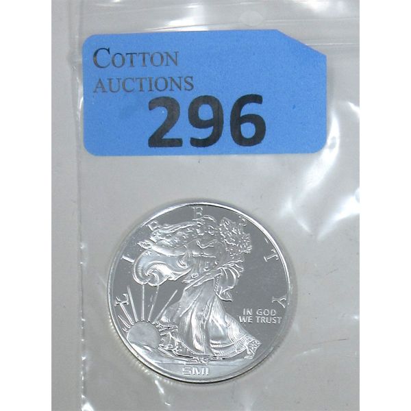 1 Oz .999 Silver Walking Liberty Round 