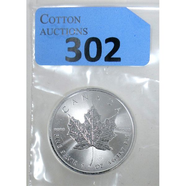 1 Oz .9999 Silver 2023 Canada Maple Leaf Coin 