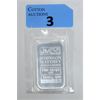 Image 1 : 1 Oz .999 Silver Johnson Matthey Serial Numbered Bar