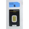 Image 1 : 5 Gram .9999 Fine Gold Argor-Heraeus Certified Bar 