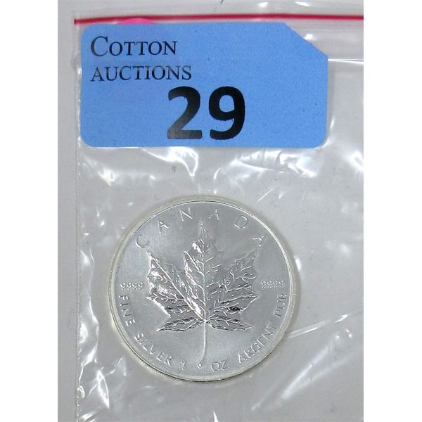 1 Oz .9999 Silver 2011 Canada Maple Leaf Coin 