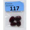 Image 1 : 75.5 CTW Loose Oval Ruby Gemstones