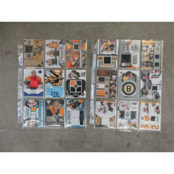 18 Certified Jersey  Hockey Cards - Game Used 