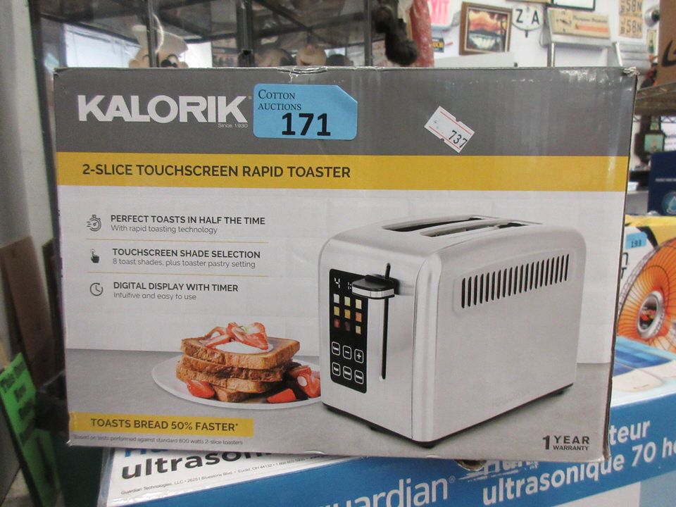 Rapid Toaster Kalorik 2-Slice Touch Screen Rapid Toaster