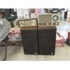 Image 1 : Pair of Hitachi Speakers & 2 Vintage Radios
