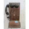 Image 1 : Vintage Wood Wall Phone - Missing Hand Crank