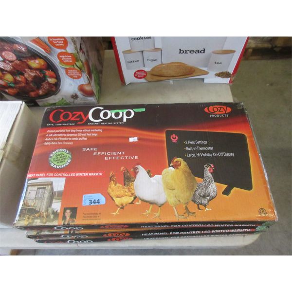 3 Cozy Coop Heat Panels for Chicken Coops