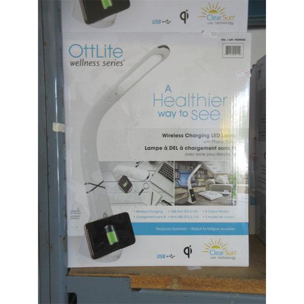 White OttLite Charging LED Lamp w/ Phone Stand