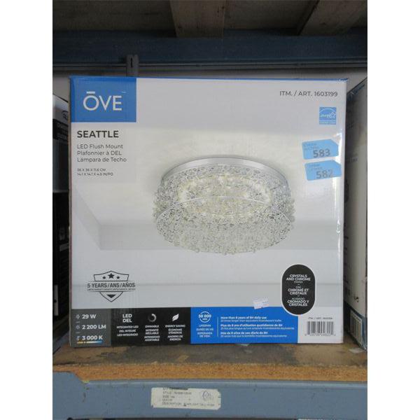 Ove Seattle Flush Mount LED Ceiling Light