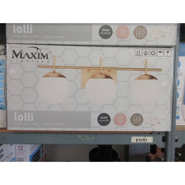 Maxim Lighting "Lolli" 3 Shade Vanity Light 