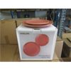 Image 1 : Set of 12 New Dinnerware Plates - Russet Red