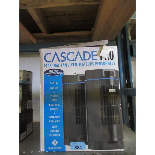 Cascade Box Fans Cascade Pro Personal Fan 2 Pack