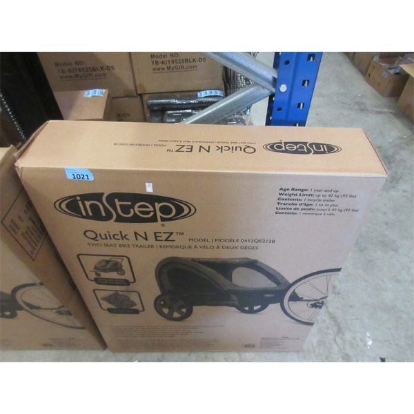 New InStep Two Seat Bike Trailer / Stroller