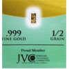 Image 2 : 3 x 1/2 Grain .999 Fine Gold Certified Bars 