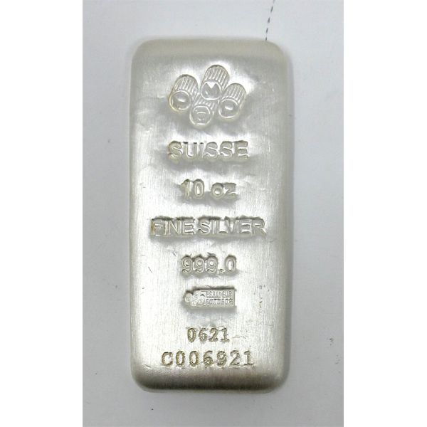 10 Oz .999 Silver PAMP Suisse Bar