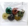 Image 1 : 6 Hand-Carved Gemstone Skulls - 163 Carats