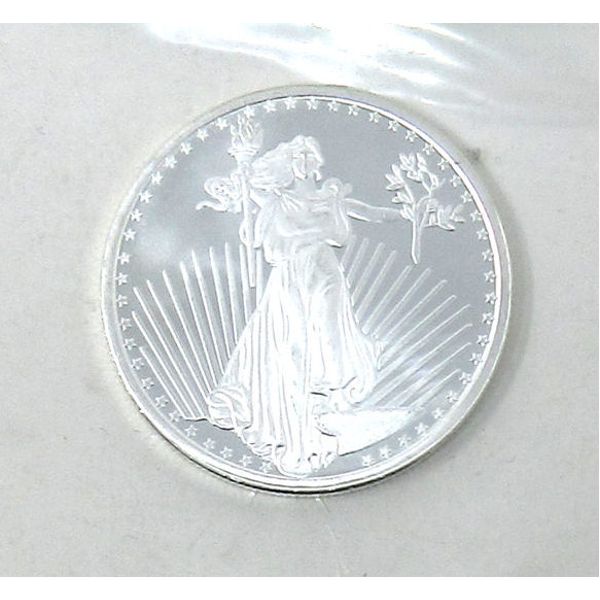 1 Oz .999  Silver Saint Gaudens Round 