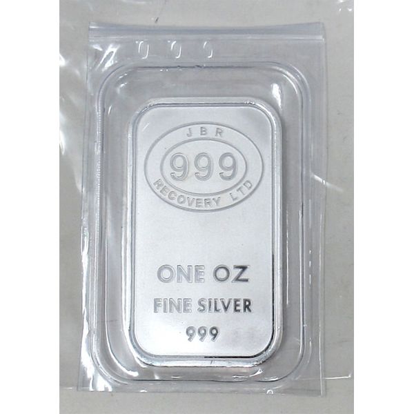 1 Oz .999  Silver JBR Ethically Sourced Bar 