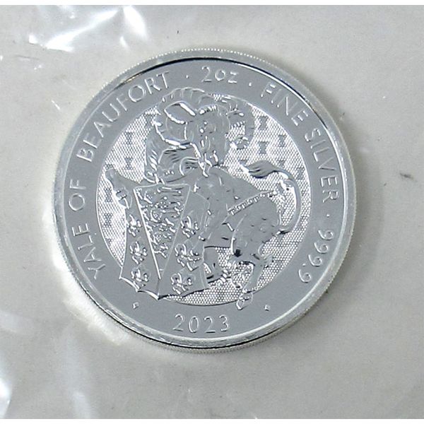 2 Oz .9999 Silver 2023 Yale of Beaufort Coin 